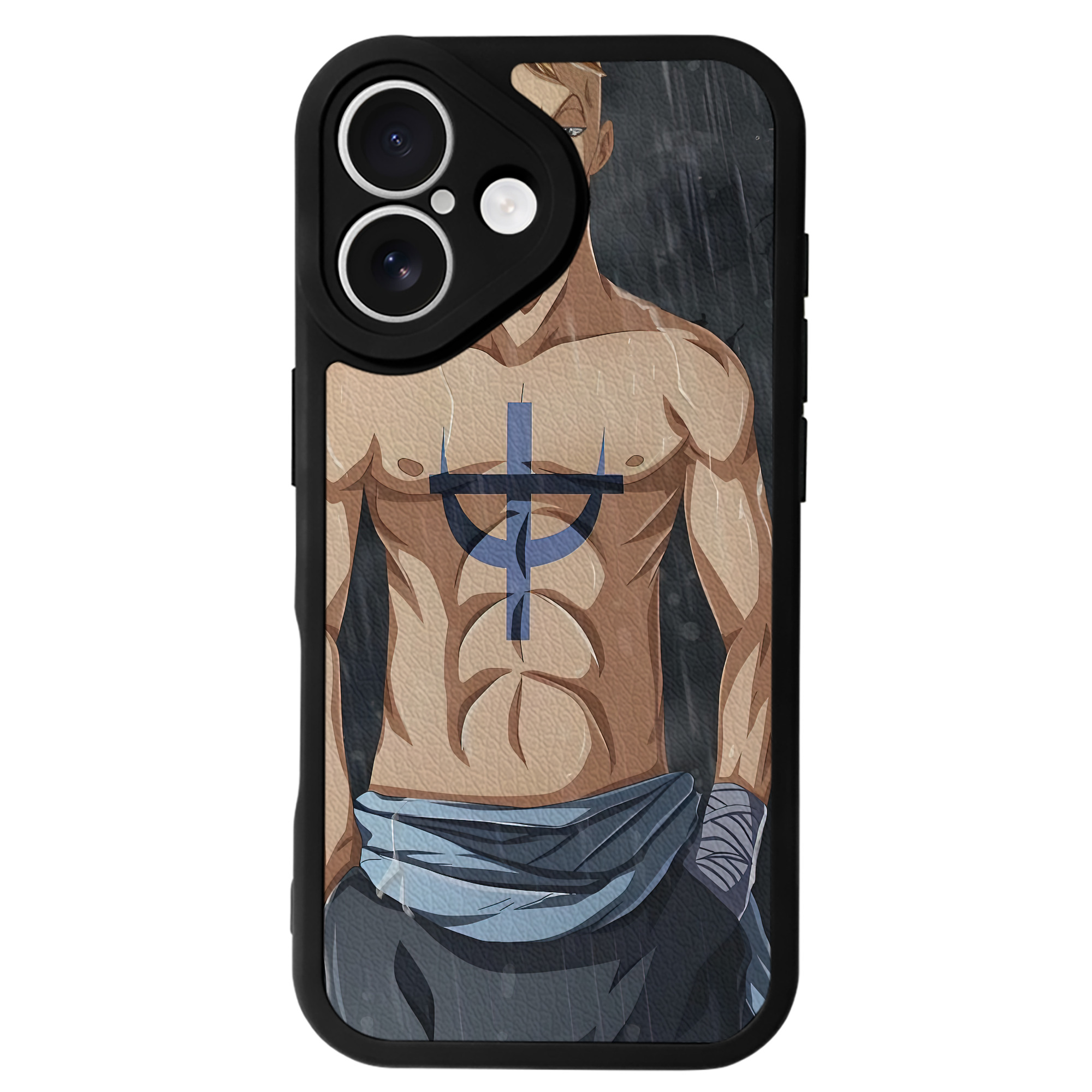 （画像用） ワンピース ONE PIECE 【iPhone 16シリーズ対応】シリコンスマホケース（レザー調） 材質：シリコン